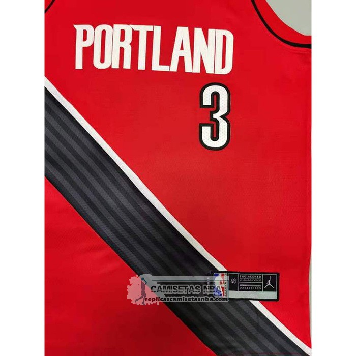 Camiseta Portland Trail Blazers C.j. McCollum Statement 2020-21 Rojo